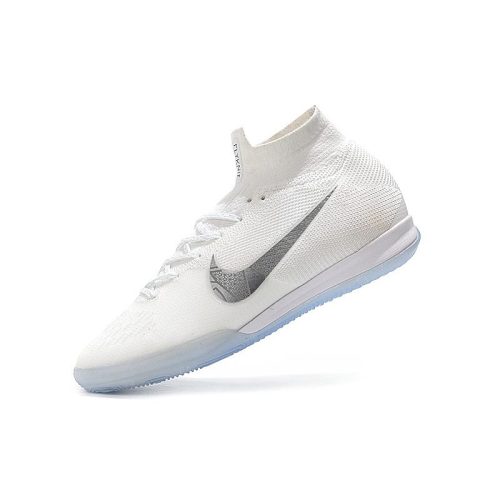 Nike Mercurial SuperflyX 6 Elite IC Hombres - Blanco Gris_4.jpg